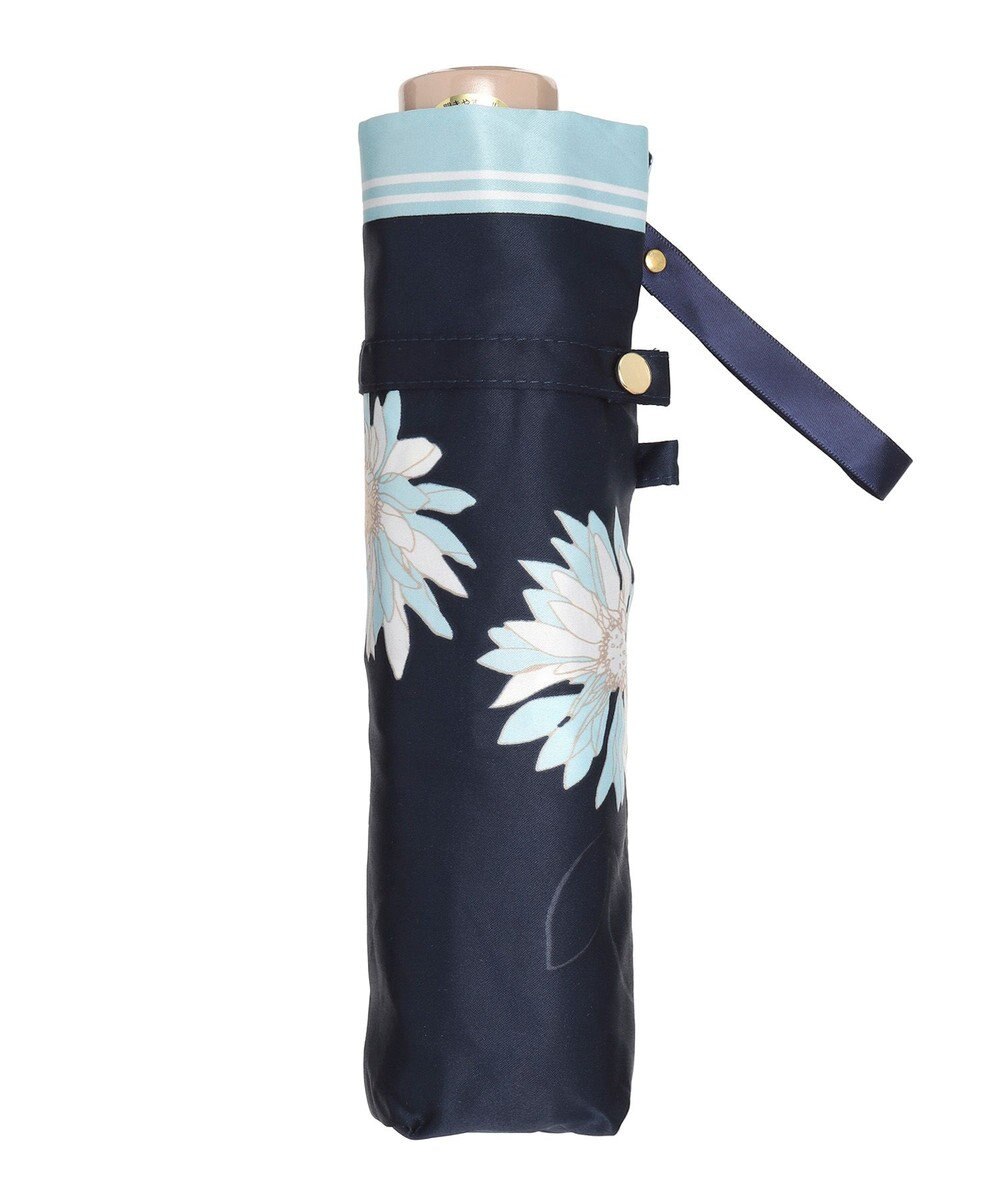 MOONBAT 【雨傘】ランバン　オン　ブルー (LANVIN en Bleu) 花柄 プリント 折りたたみ傘 