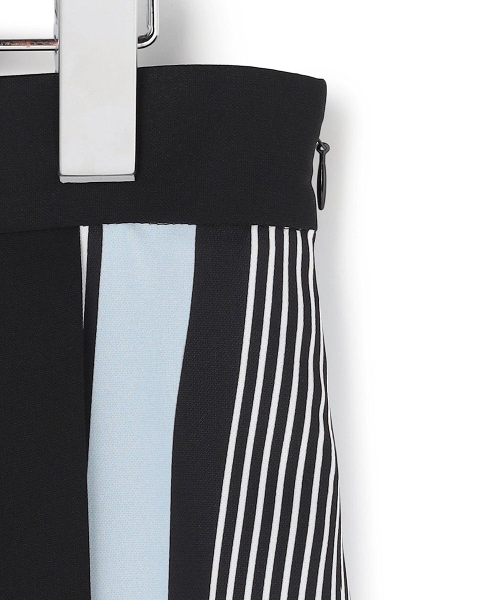 ICB 【先行予約】ランダムストライププリント ストレートスカート 