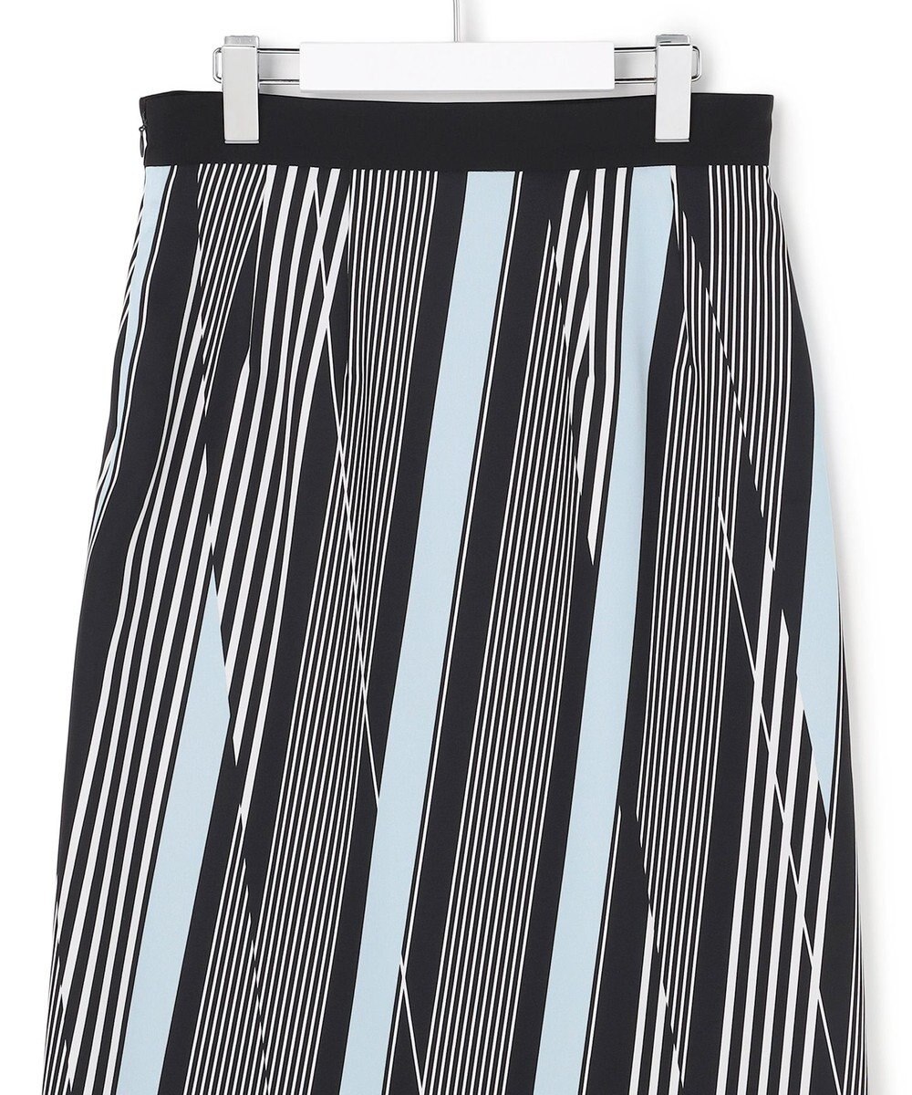 ICB 【先行予約】ランダムストライププリント ストレートスカート 