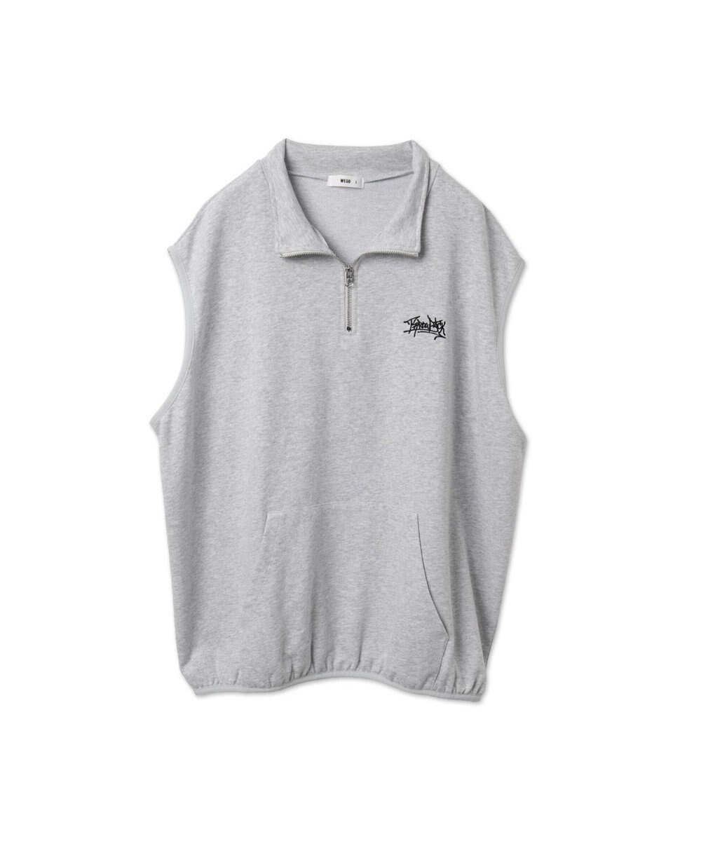 WEGO 【ユニセックス着用ITEM】ノースリハーフジッププルオーバー 