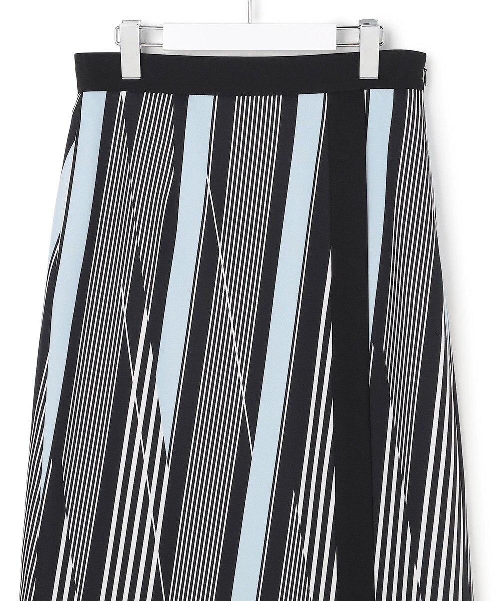 ICB 【先行予約】ランダムストライププリント ストレートスカート 