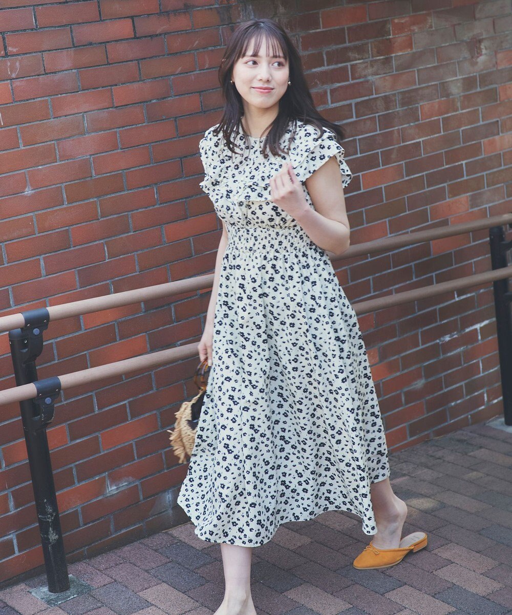 Feroux 【美人百花7月号掲載】フラワープリント ワンピース 