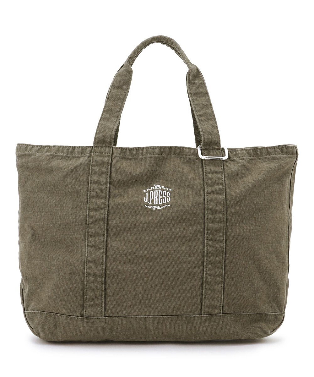 J.PRESS MEN コットンキャンバス オーバルトートバッグ 