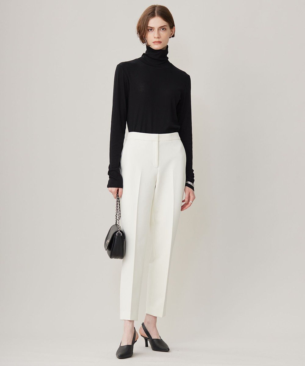 ICB L 【洗える】リヨセルカシミヤスムース ハイネックカットソー 