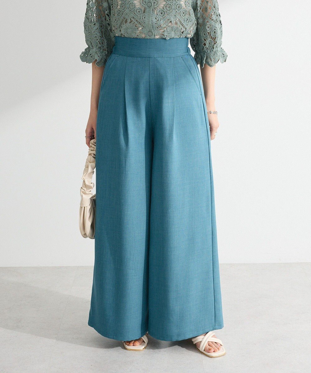 Green Parks ・ＥＬＥＮＣＡＲＥ　ＤＵＥ　リネンライクワイドパンツ 