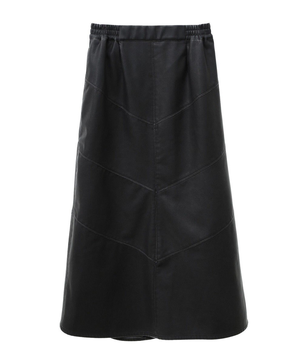 Green Parks ■ESCAR ヴィンテージ調エコレザースカート 
