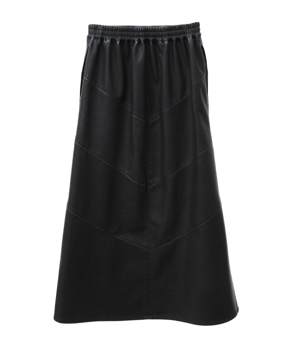 Green Parks ■ESCAR ヴィンテージ調エコレザースカート 