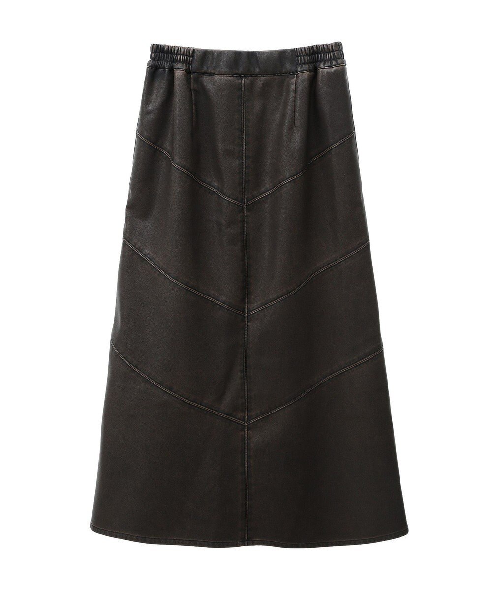 Green Parks ■ESCAR ヴィンテージ調エコレザースカート 