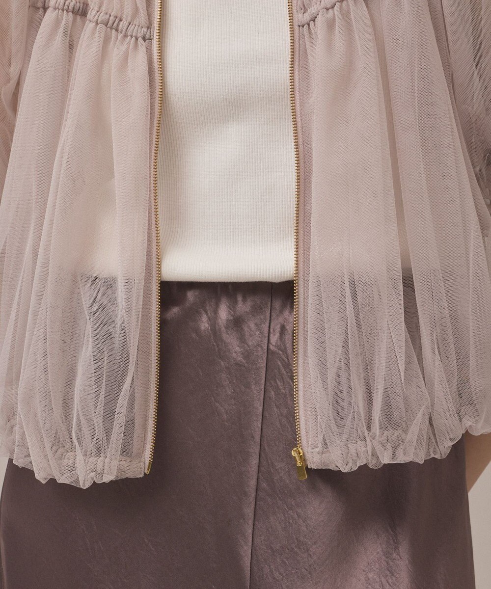 GRACE CONTINENTAL チュールシアーブルゾン 