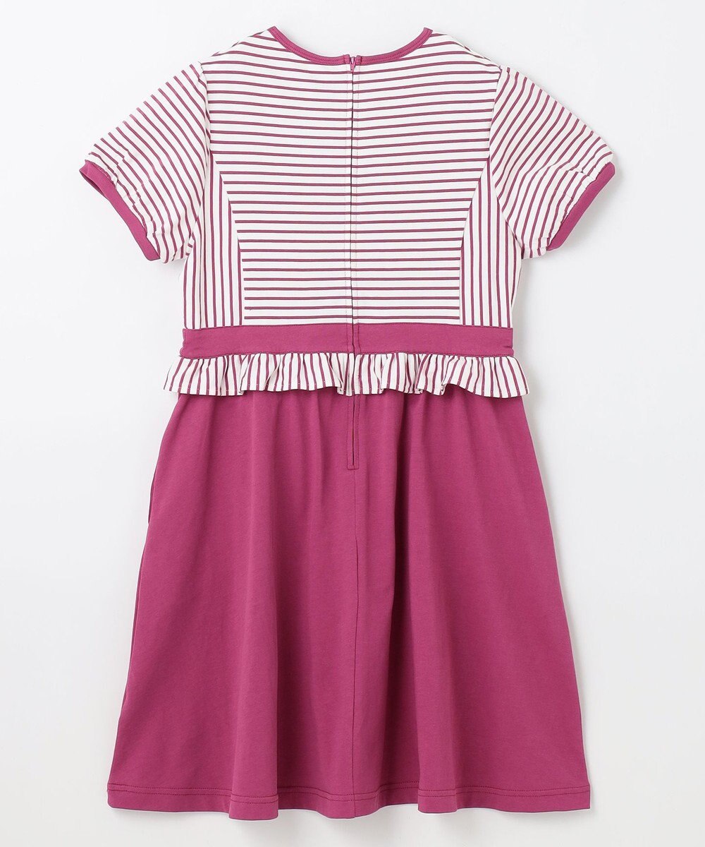 組曲 KIDS 【150-160㎝】マリンボーダー ワンピース 