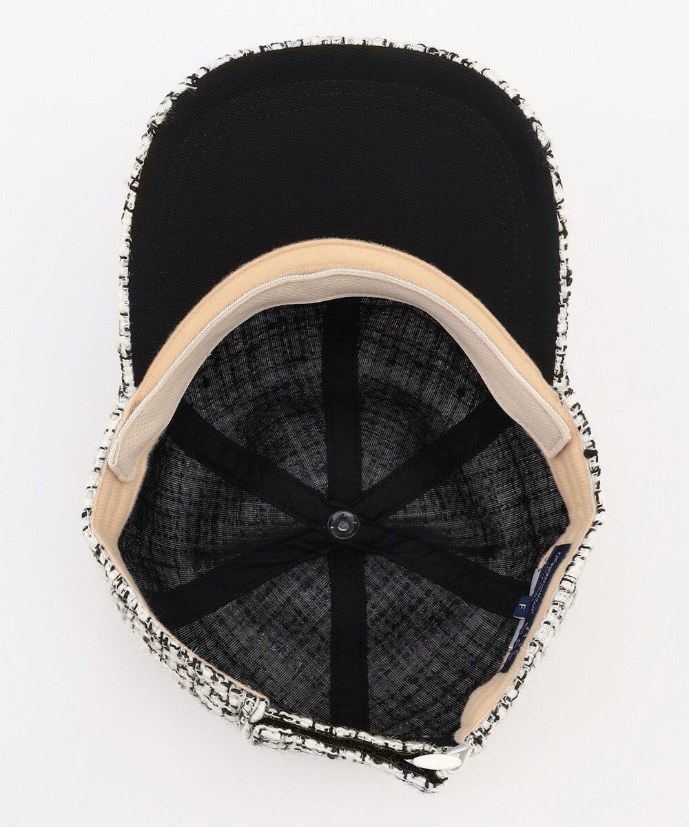 23区GOLF 【WOMEN】ツイードキャップ スタイリングが華やかに モノトーンコーデ 