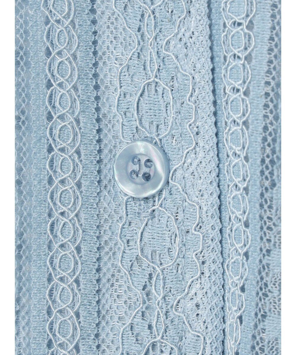 earth music&ecology フラワーレースシャツ 