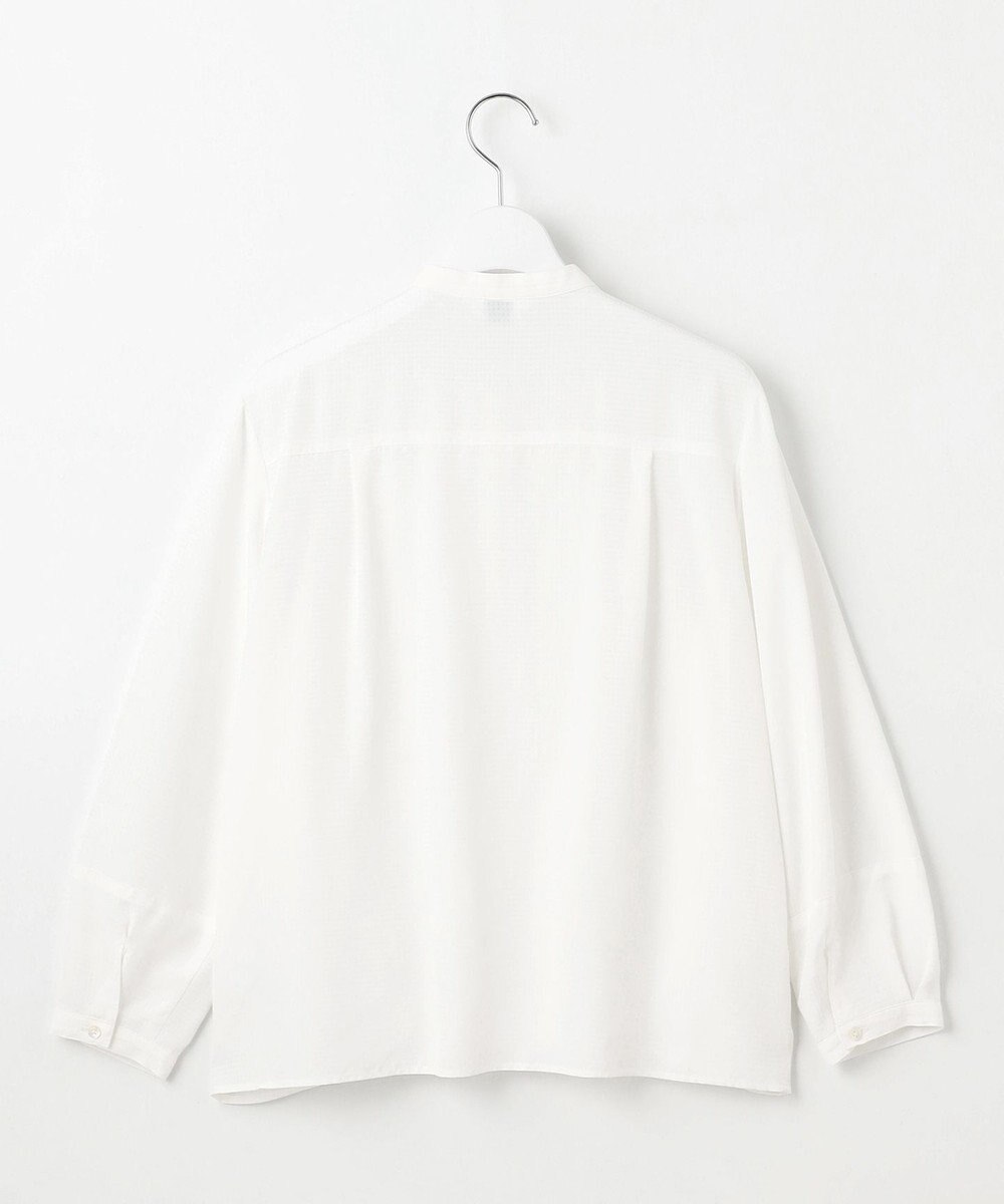 J.PRESS LADIES S 【洗える】アセVisシャドーギンガム タック ブラウス 