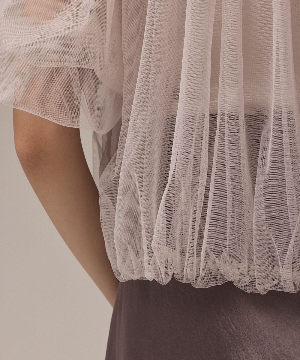 GRACE CONTINENTAL チュールシアーブルゾン 