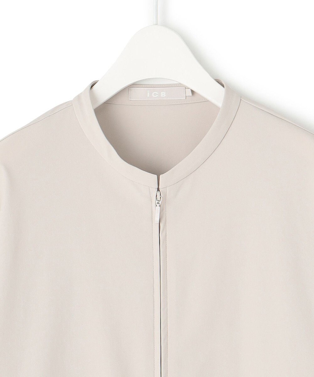 ICB L 【接触冷感・UVカット・洗える】アトラストリコット ジップアップブルゾン 