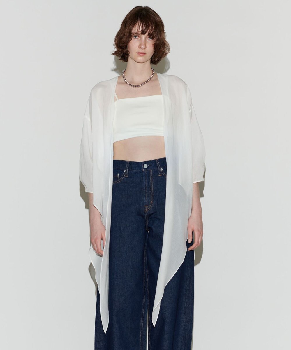 NAVE 【Nave 　洗える】マルチウェイシアーブラウス 