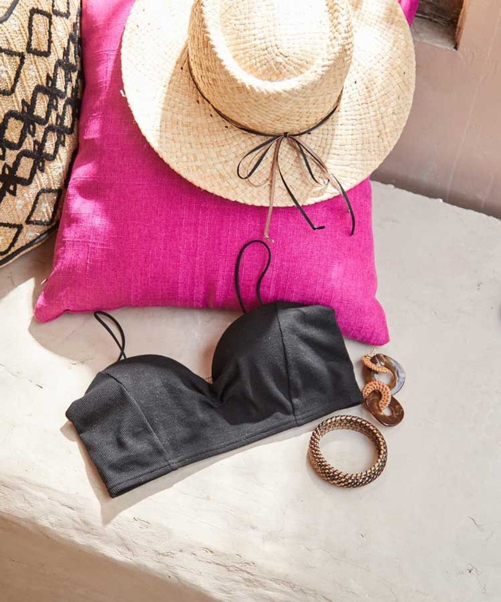 San-ai Resort（三愛水着楽園） 【楽旅ブラ】リブニットチューブブラ【northerly】 