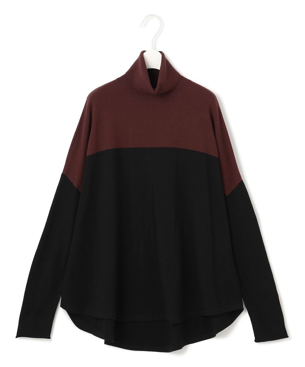 ICB L 【洗える】 ヴィスコースワイド タートルネックプルオーバー 