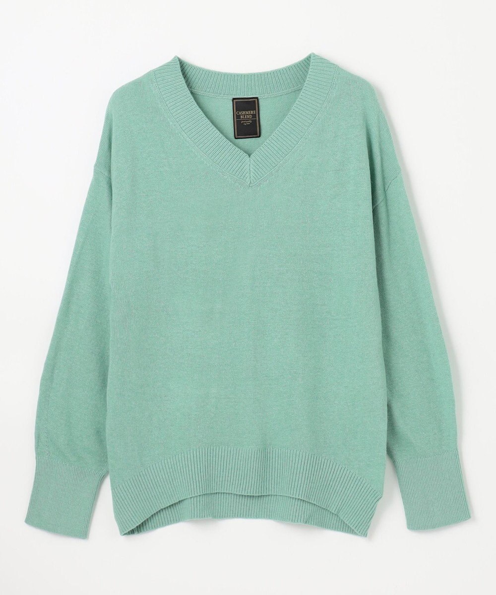 ANY 【手洗い可】イタリーヤーンウールカシミヤミックスＶネックプルオーバー 
