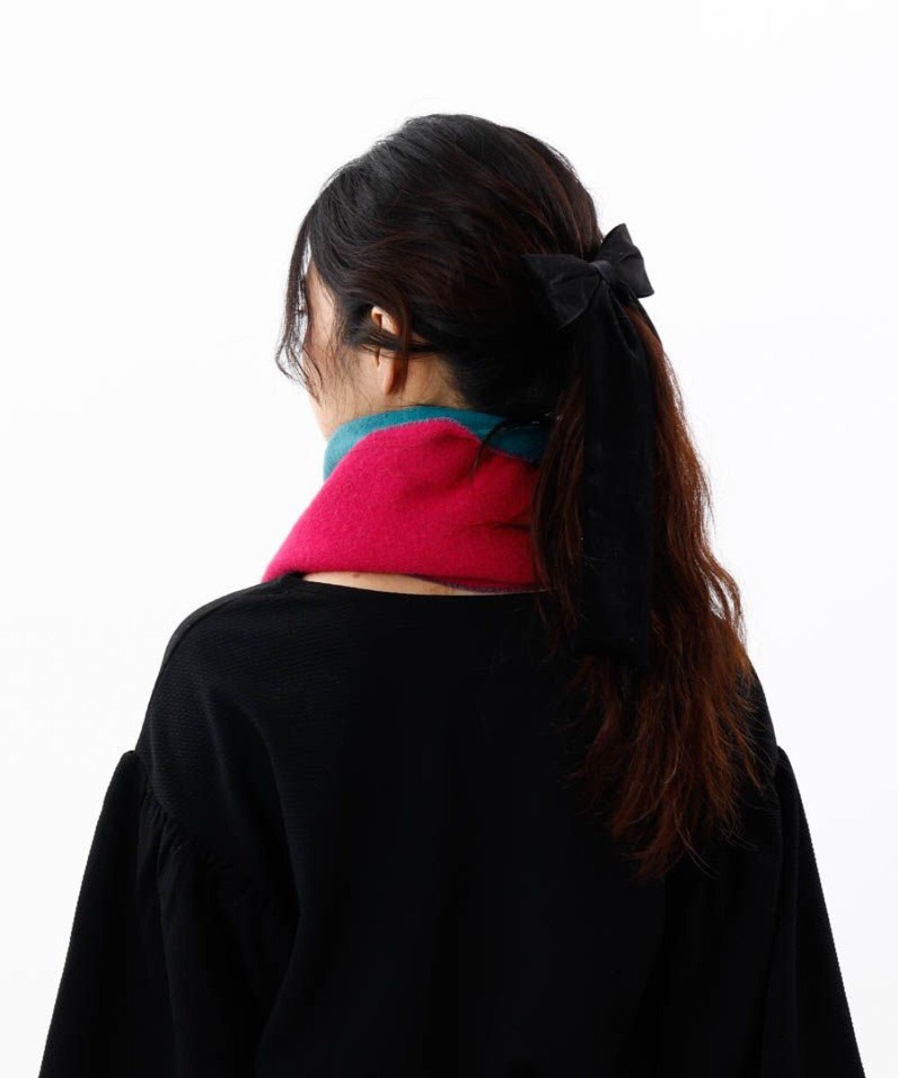 AURORA 【 ANNA SUI（アナ スイ）】ウールリバーシブルマフラー 