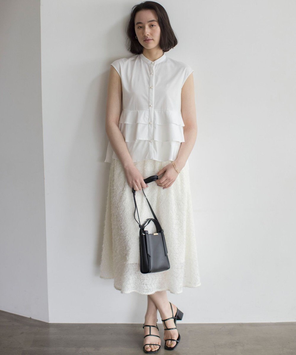 組曲 L 【WEB限定】プレーティング天竺ティアード カットソー 