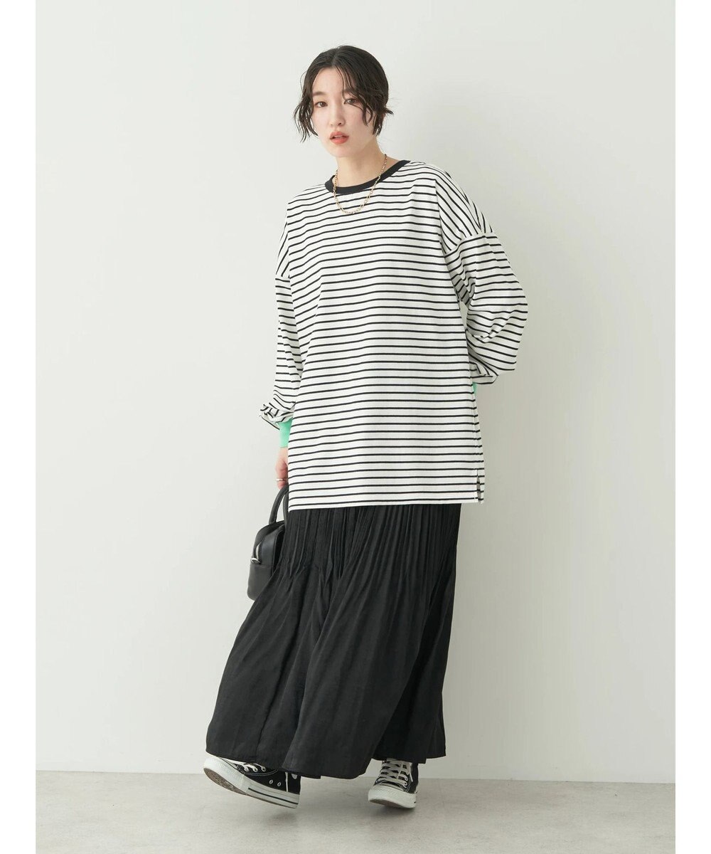 earth music&ecology トリカラーボーダーロンＴＥＥ 