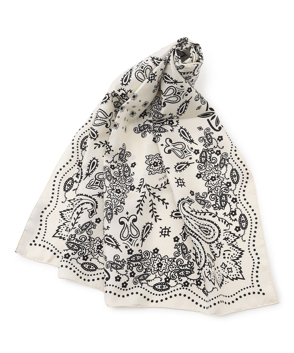 23区 manipuri カレイドバンダナ シルク スカーフ 