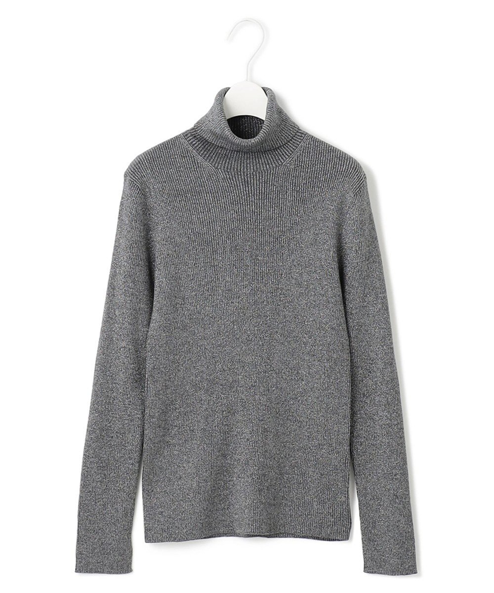 ICB 【洗える】エクストラファインメリノリブ タートルネックニット 