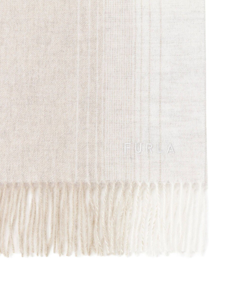 MOONBAT FURLA(フルラ）ウール100％ オンブレー チェックマフラー 