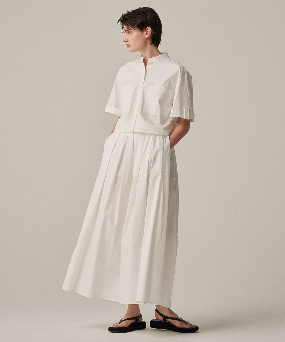 uncrave 【洗濯機洗い可】カラータイプライター ショートシャツ（uncrave WHITE） 