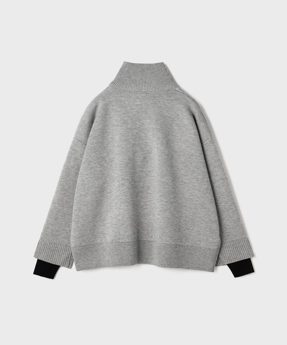 GRACE CONTINENTAL ハーフジップニットトップ 