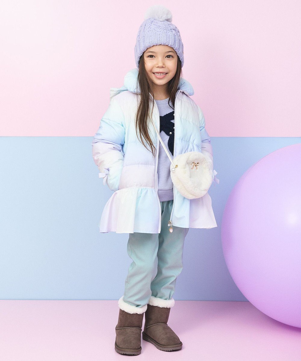 ANY KIDS リボン ニットソー トレーナー 