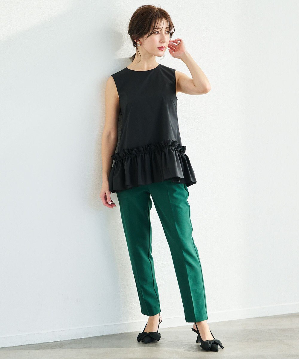 #Newans タックフリルヘムシャツ 