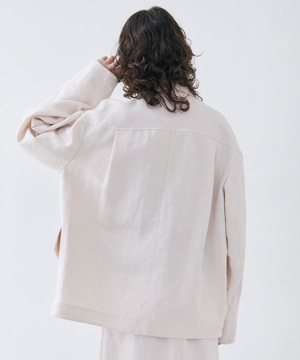 BEIGE， 【VERY 5月号掲載】CRINUM / オーバーサイズリネンジャケット 