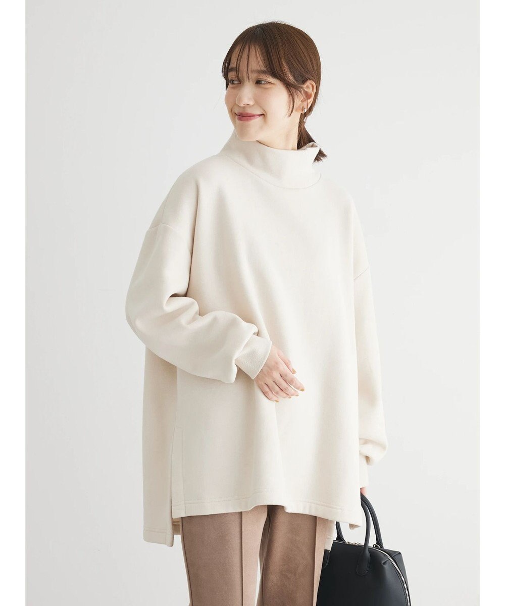 Green Parks Ｂｒｕｓｈｅｄ　タートル裏起毛チュニック 