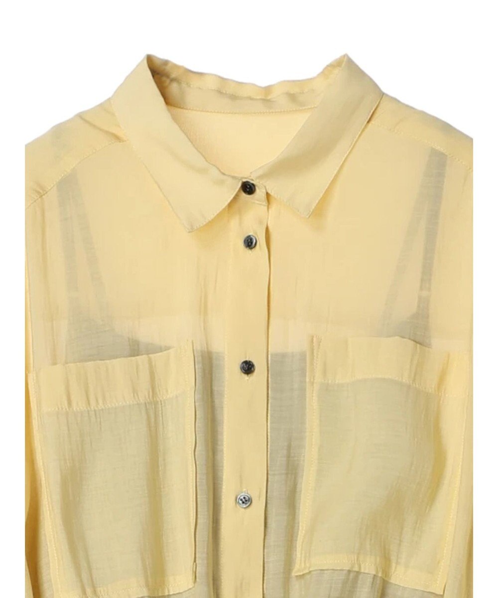 YECCA VECCA 【2点SET】シアーシャツ×Aラインキャミワンピース 