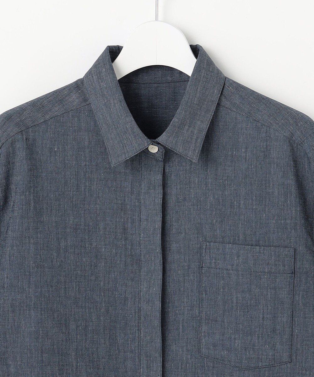自由区 L 【セットアップ対応】ソフトリネンダンガリー シャツ 
