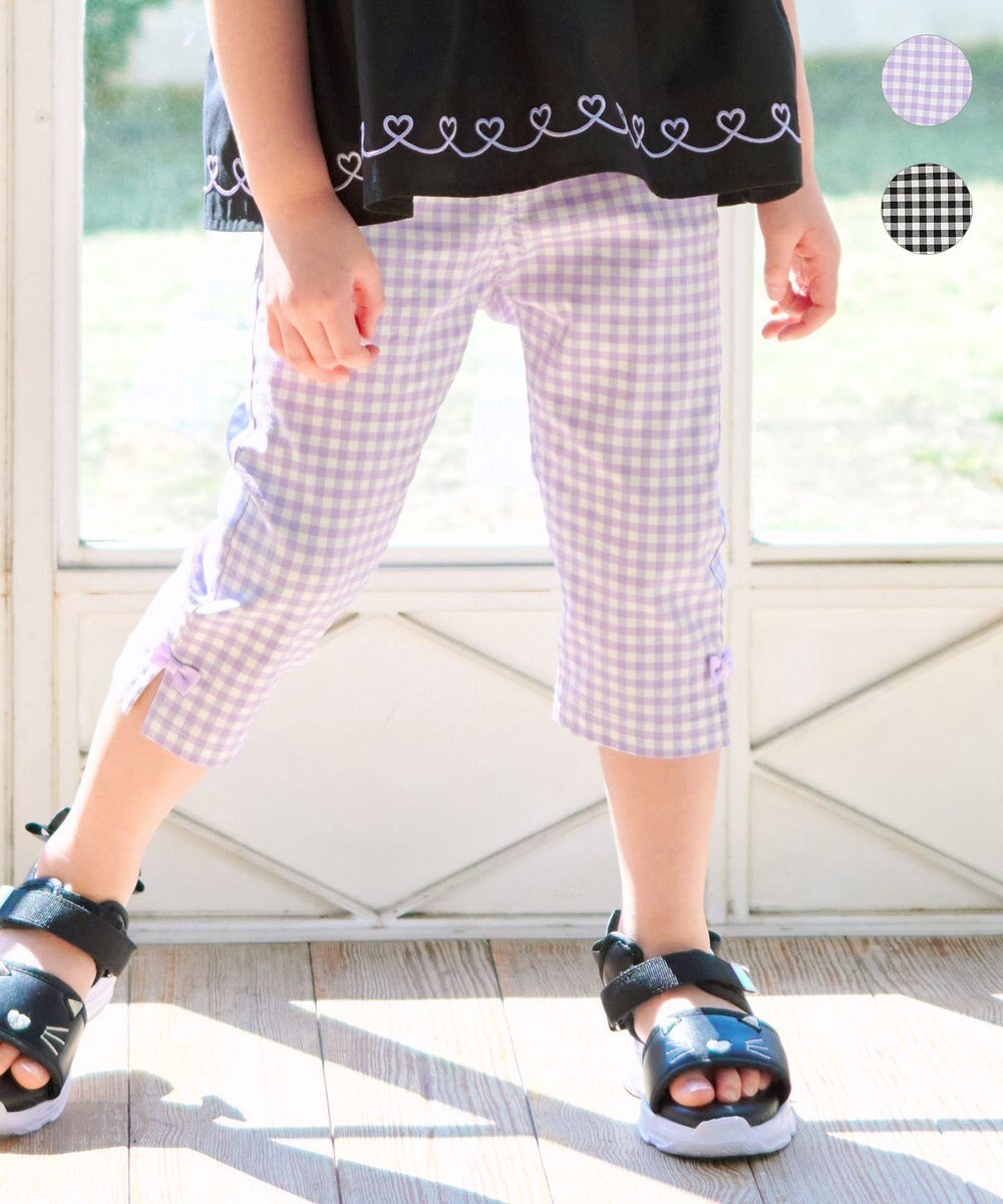 ANY KIDS ひんやりクール ギンガムパンツ 