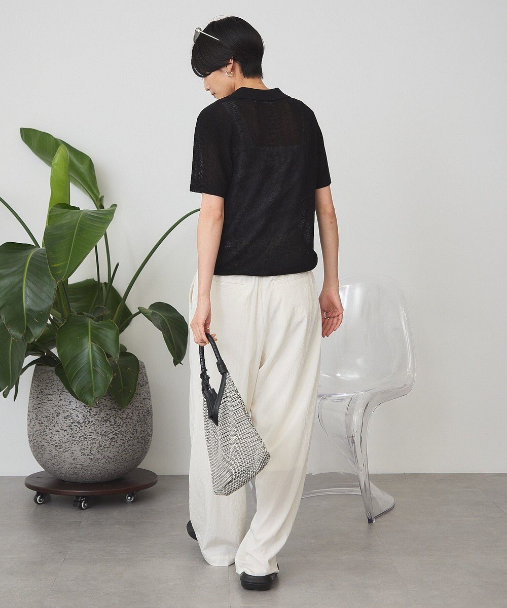 AMERICAN HOLIC 襟付きスキッパー半袖ニットポロ 