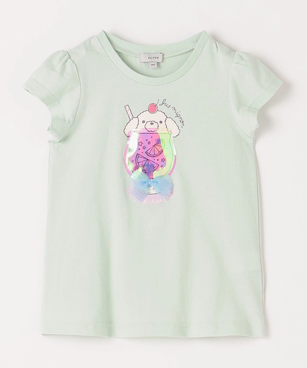 ANY KIDS シャラシャラ ビーズ入り Tシャツ 