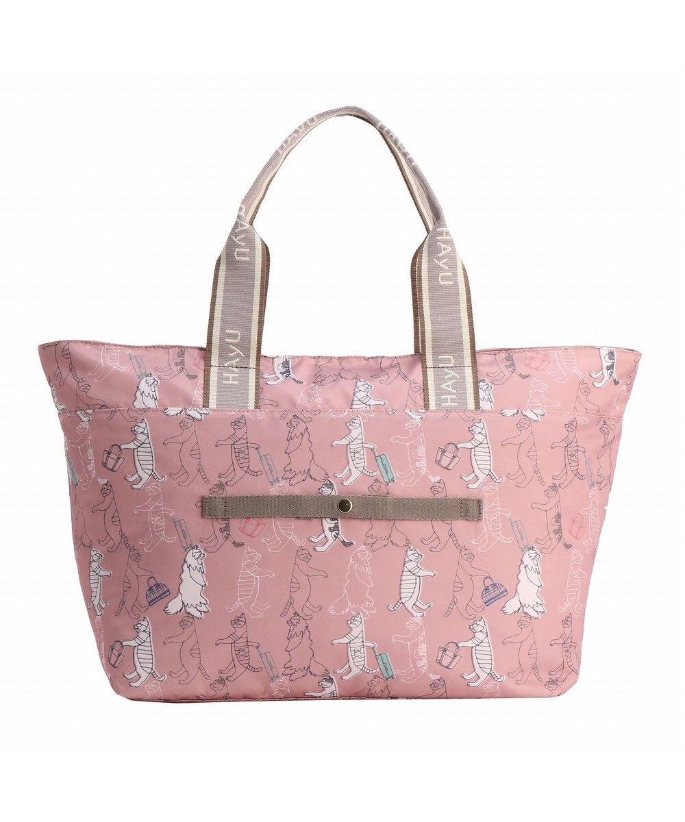 ACE BAGS & LUGGAGE HAyU × ace.  フォールディング 折り畳みトートバッグ 猫柄 30L 17862 