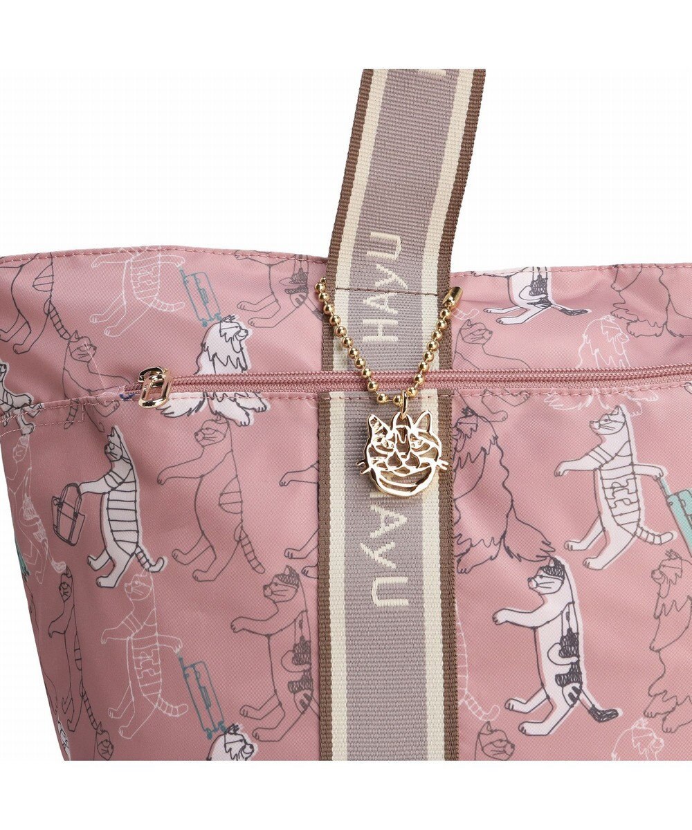 ACE BAGS & LUGGAGE HAyU × ace.  フォールディング 折り畳みトートバッグ 猫柄 30L 17862 