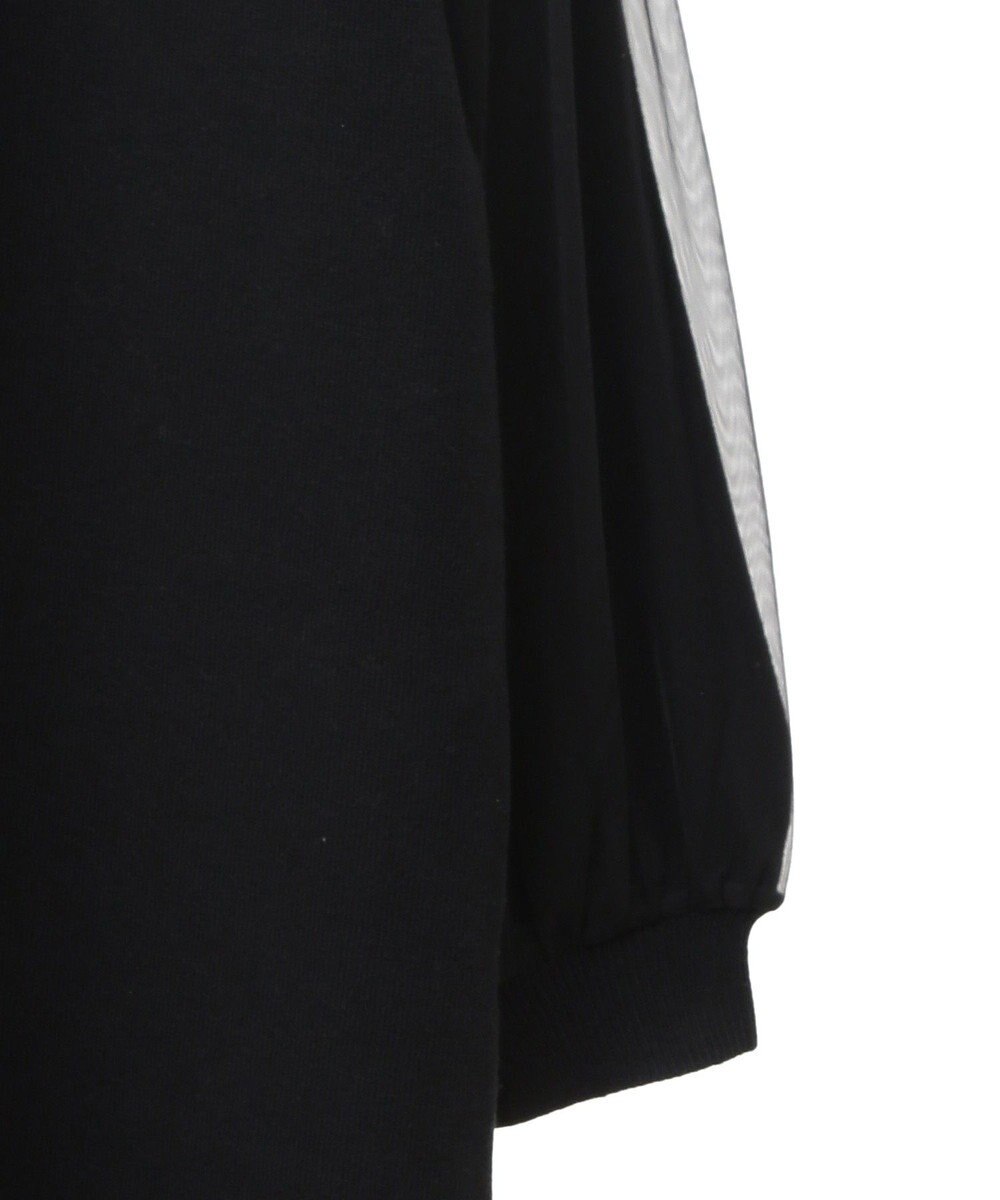 Green Parks 袖チュールニットワンピース 