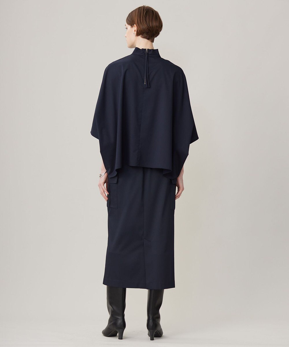 ICB 【洗える】Ｔ/Ｗブロード ハイネックブラウス 