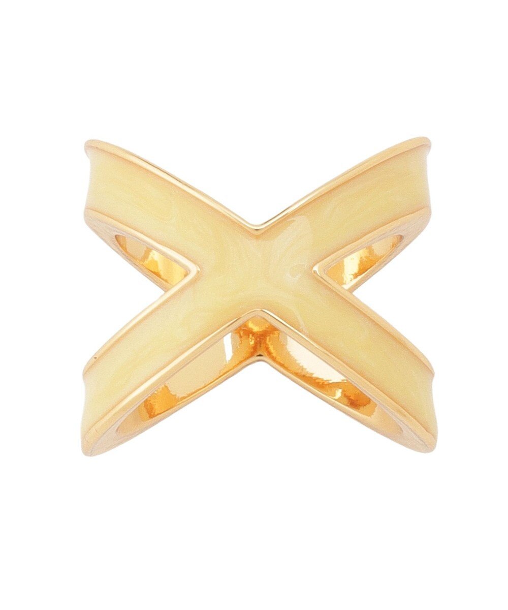 MOONBAT Luna Luce(ルナルーチェ)スカーフリング パール調 Cross Ring お手持ちのスカーフを通すだけ ギフト 