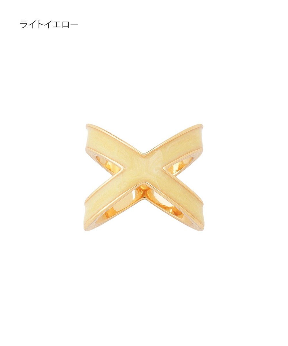 MOONBAT Luna Luce(ルナルーチェ)スカーフリング パール調 Cross Ring お手持ちのスカーフを通すだけ ギフト 