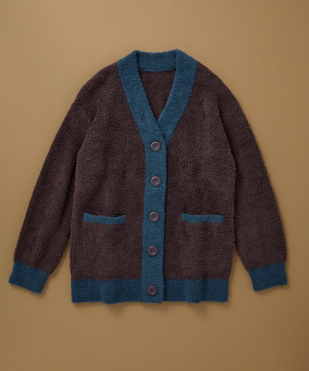 une nana cool カラーブロッキング　カーディガン 