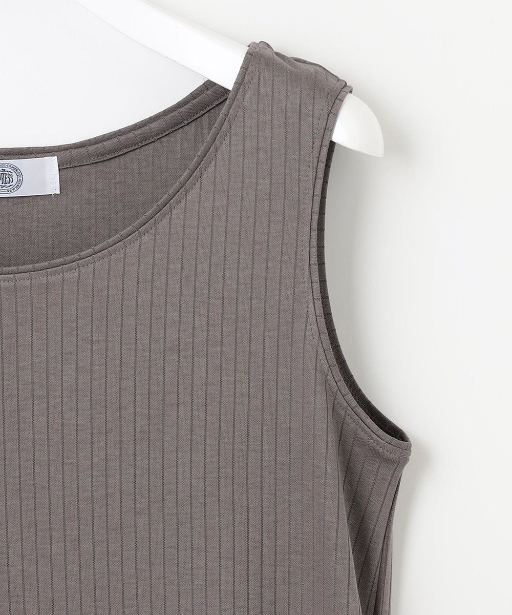 J.PRESS LADIES コットンリブ ノースリーブ カットソー 