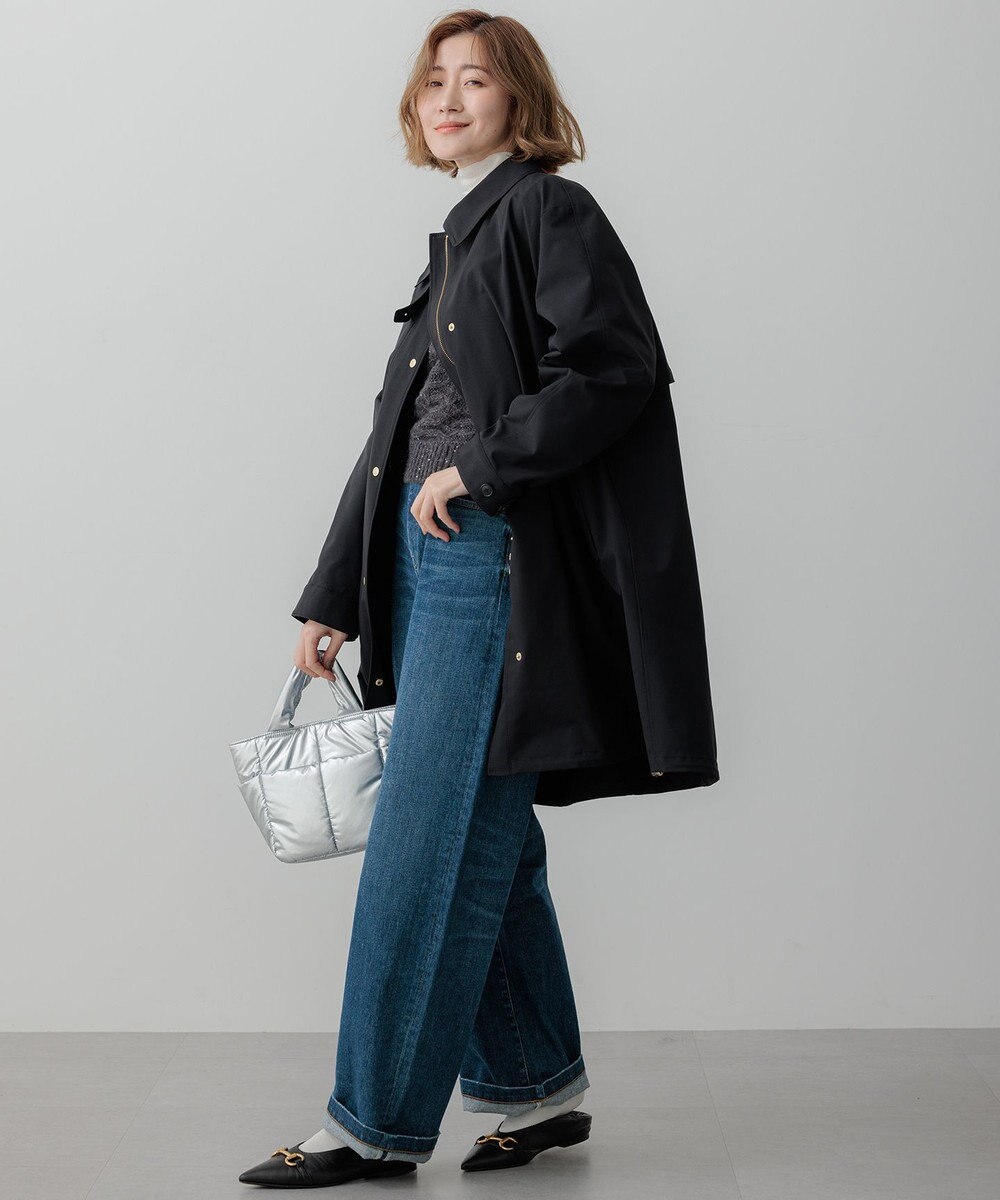 23区 【撥水加工/洗える】中綿ベストライナー付き マルチウェイアウター 