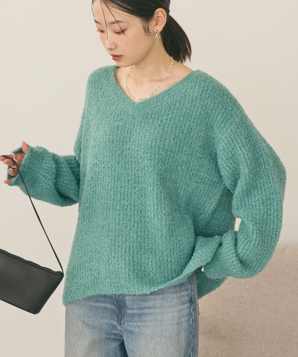 AMERICAN HOLIC ミニシャギーラメニットプルオーバー 